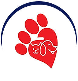 Pet care logo design paw