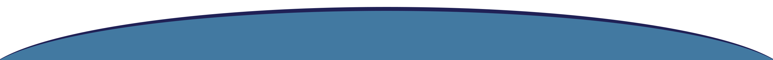Blue curved semicircle design element