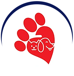 Pet care logo design paw